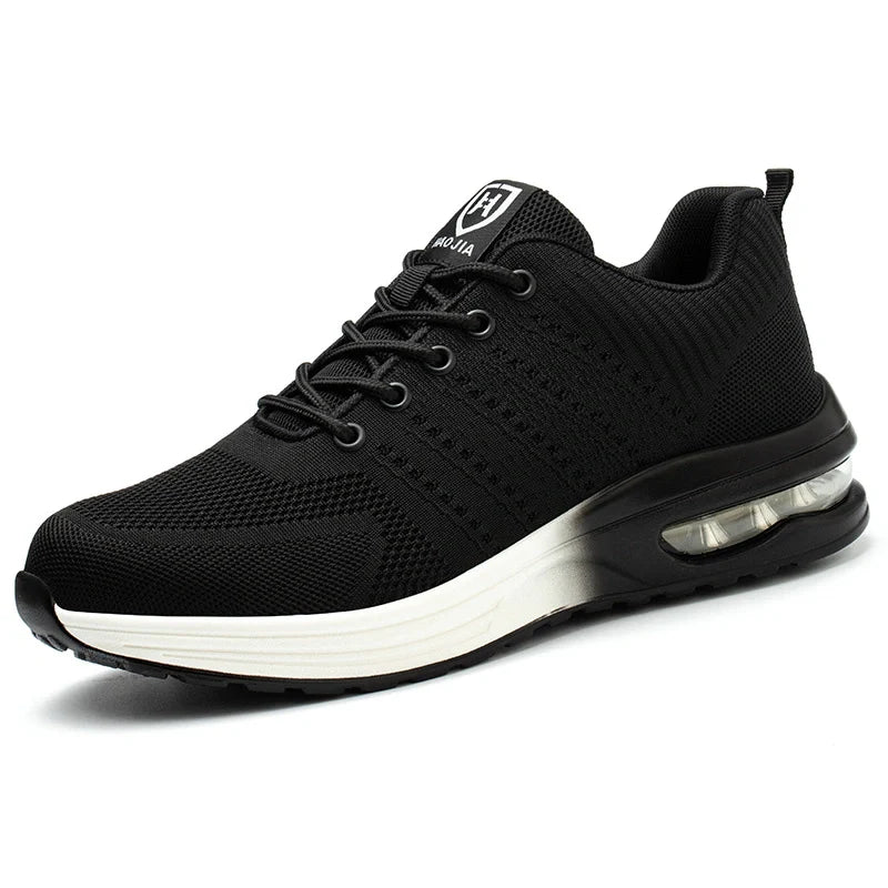 Unisex Air Cushion Steel Toe Safety Sneakers