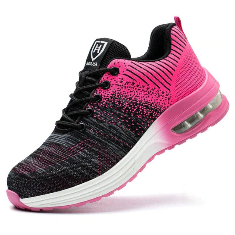 Unisex Air Cushion Steel Toe Safety Sneakers