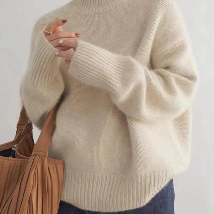 Women's Oversized Turtleneck Sweater
