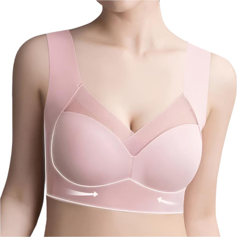 Women's Seamless Bra with Mesh Detail