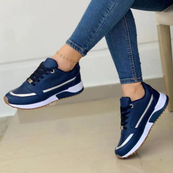 Breathable Mesh Lace-Up Athletic Sneaker