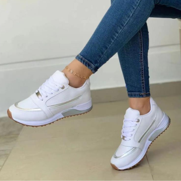 Breathable Mesh Lace-Up Athletic Sneaker