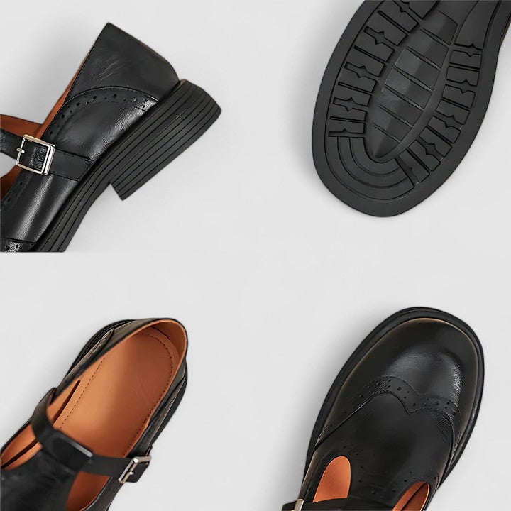 Classic Mary Jane Flats With Non Slip Sole