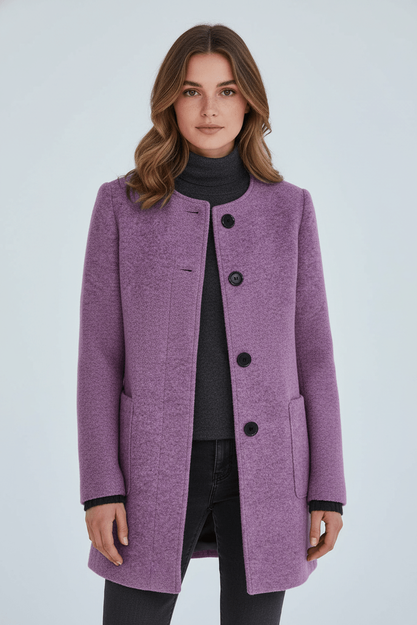 Charlotte Davies Wool-Blend Tailored Overcoat