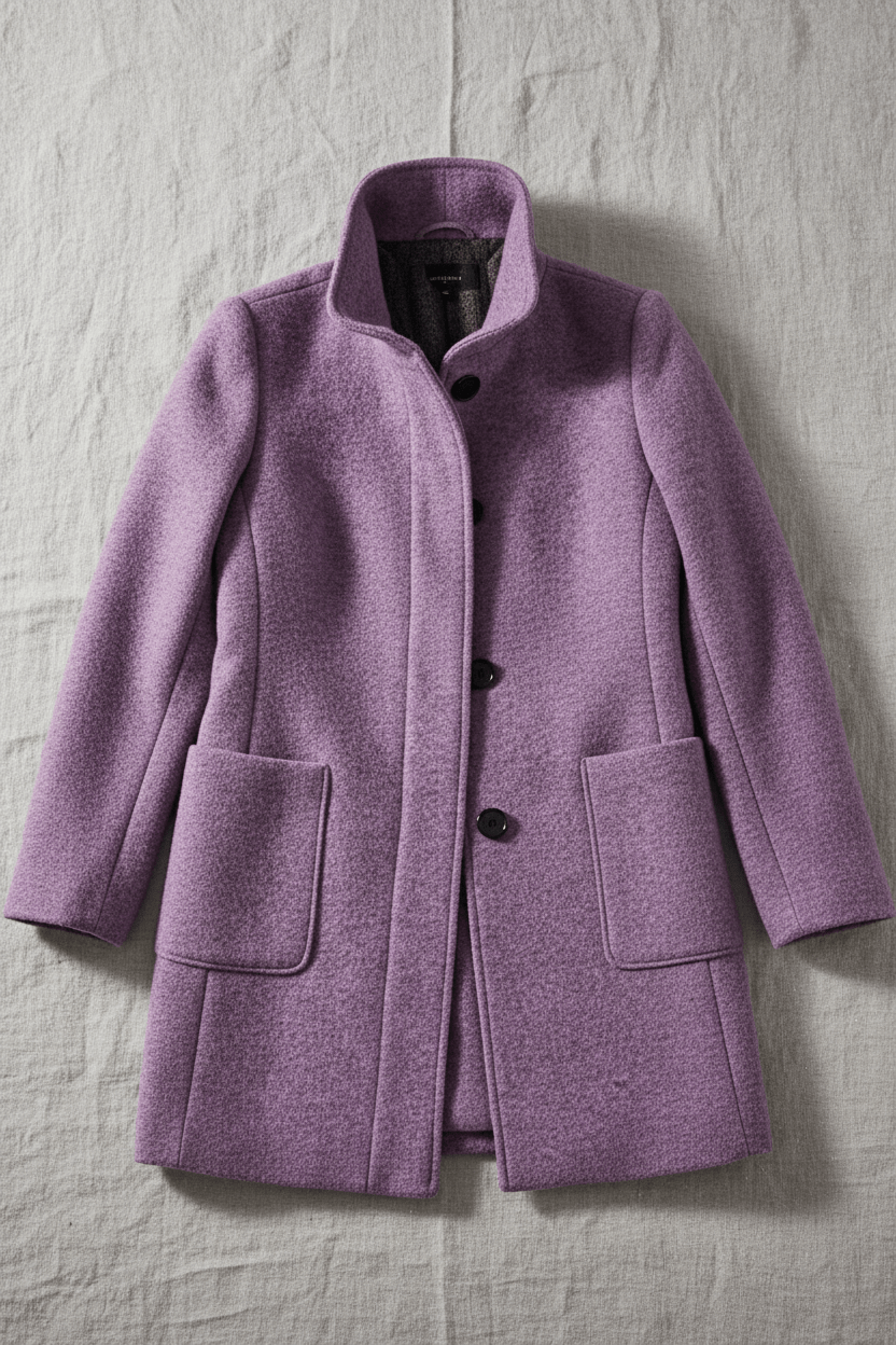 Charlotte Davies Wool-Blend Tailored Overcoat