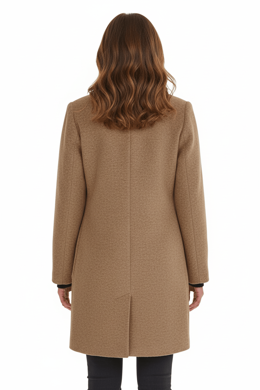 Charlotte Davies Wool-Blend Tailored Overcoat