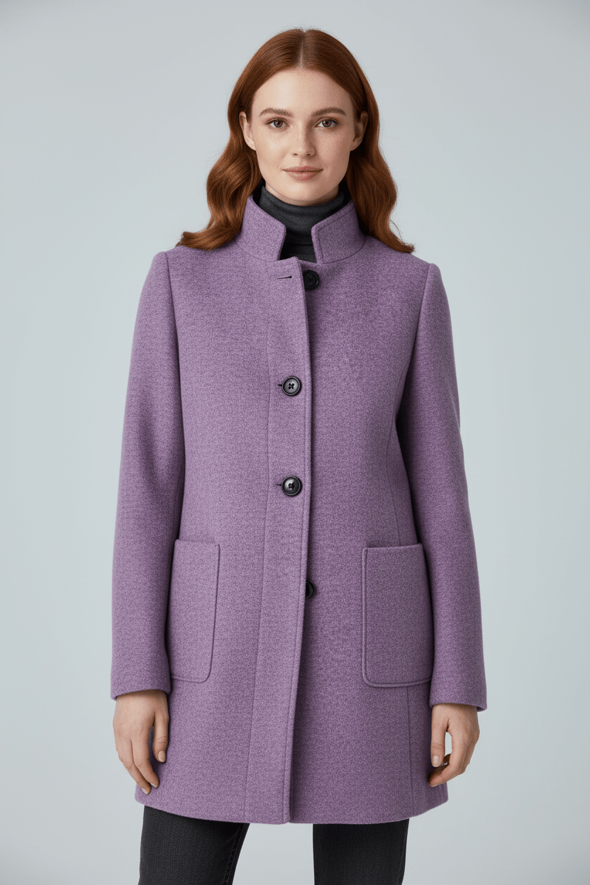 Charlotte Davies Wool-Blend Tailored Overcoat