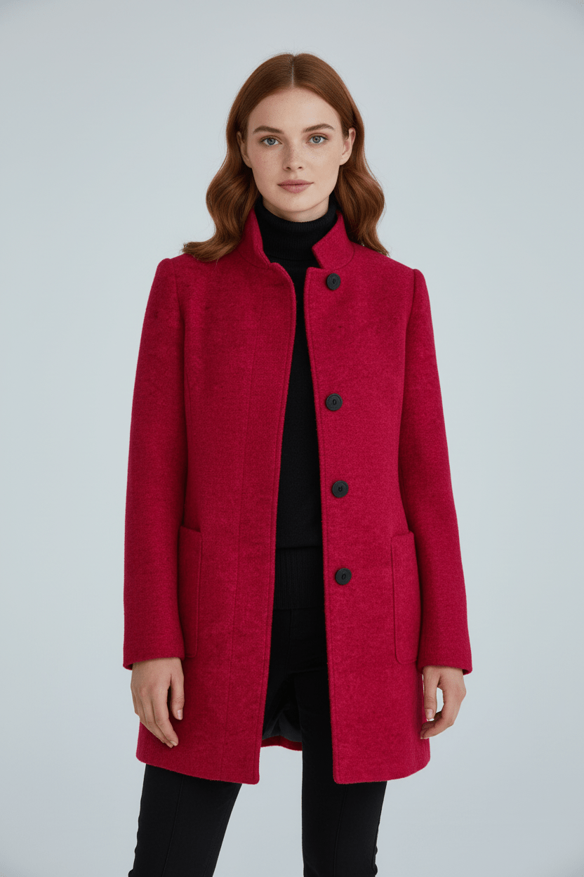 Charlotte Davies Wool-Blend Tailored Overcoat