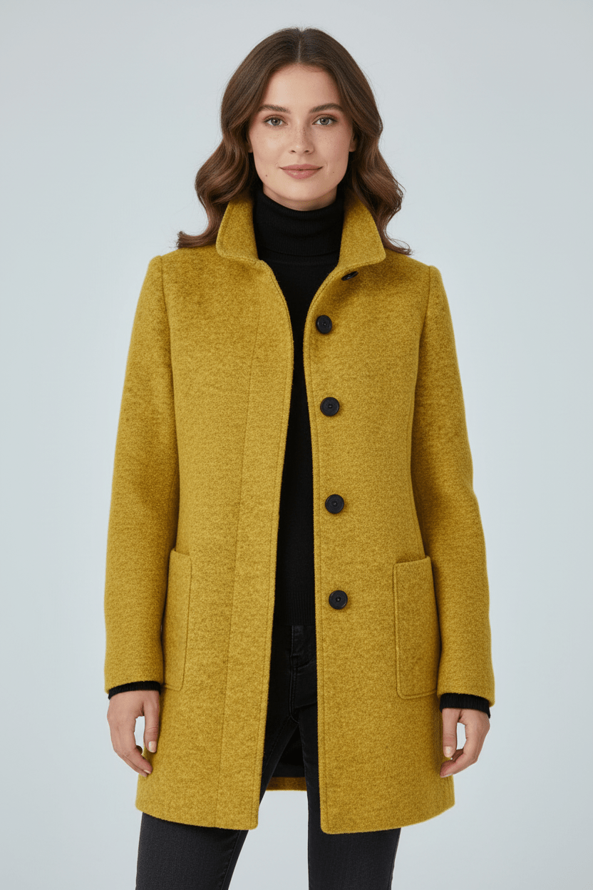 Charlotte Davies Wool-Blend Tailored Overcoat