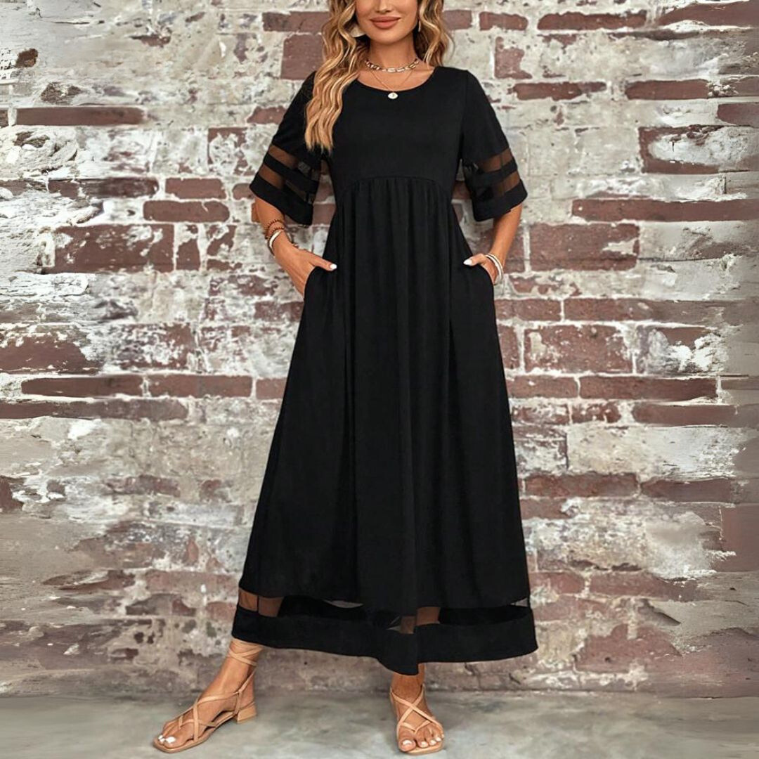 Tummy-Flattering Ruched Coverage Maxi Dress