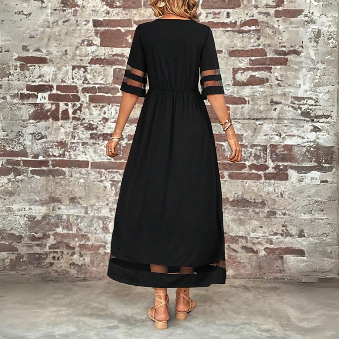 Tummy-Flattering Ruched Coverage Maxi Dress