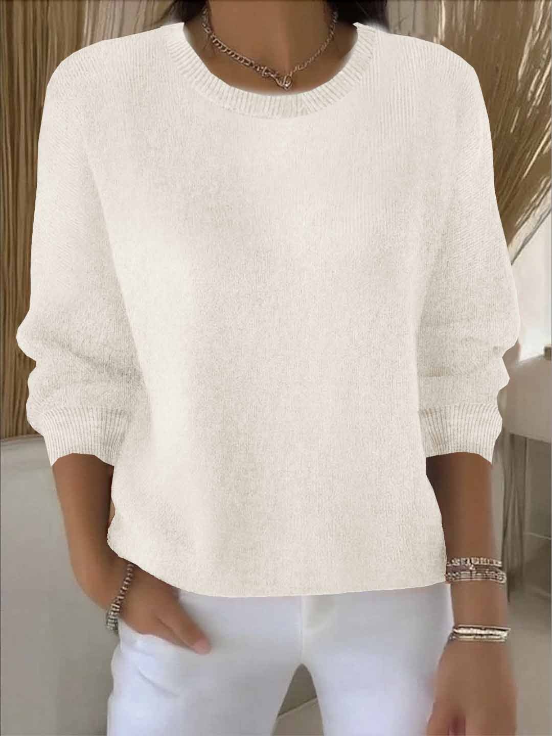 Relaxed Fit Everyday Knit Sweater