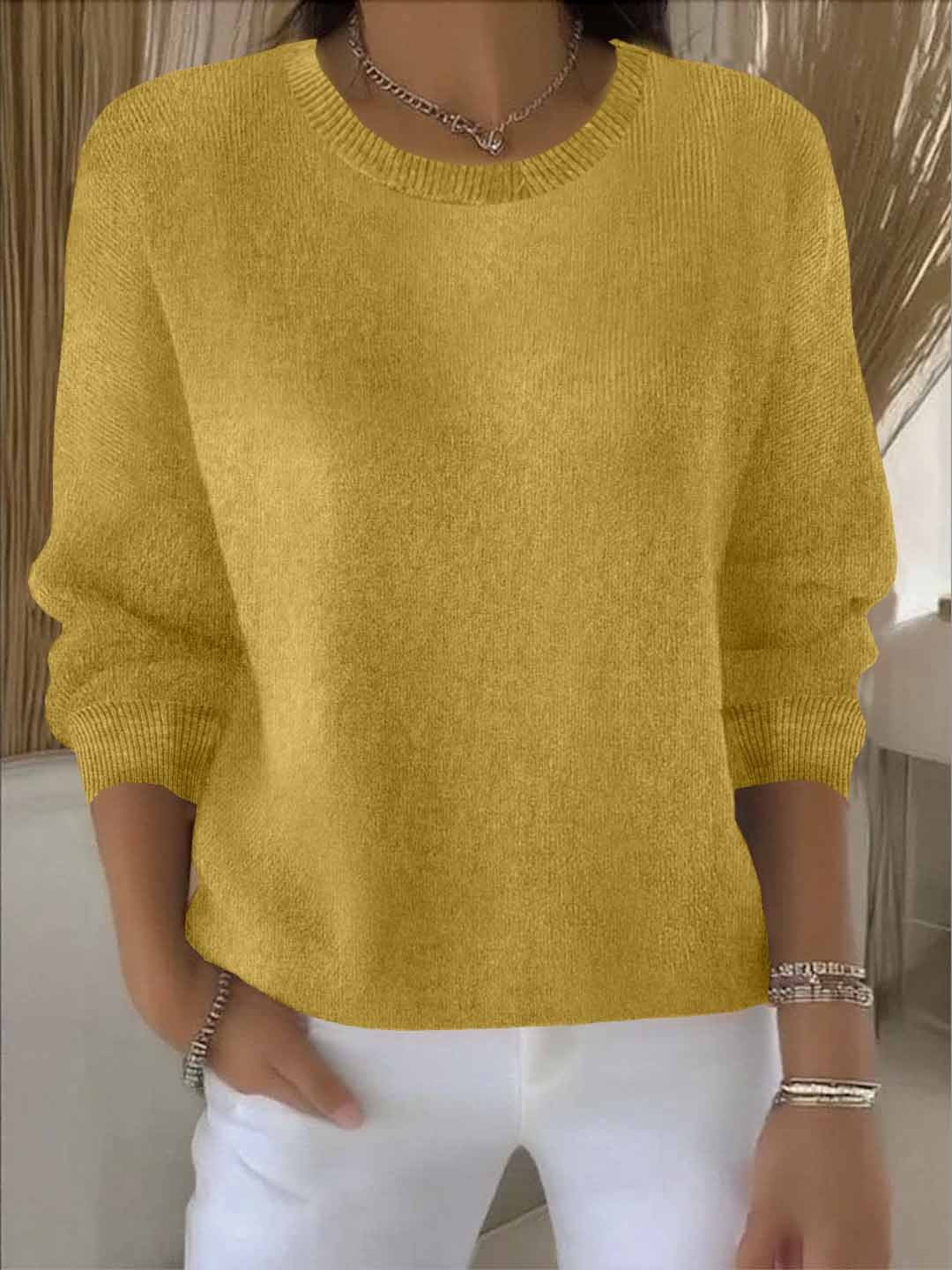 Relaxed Fit Everyday Knit Sweater