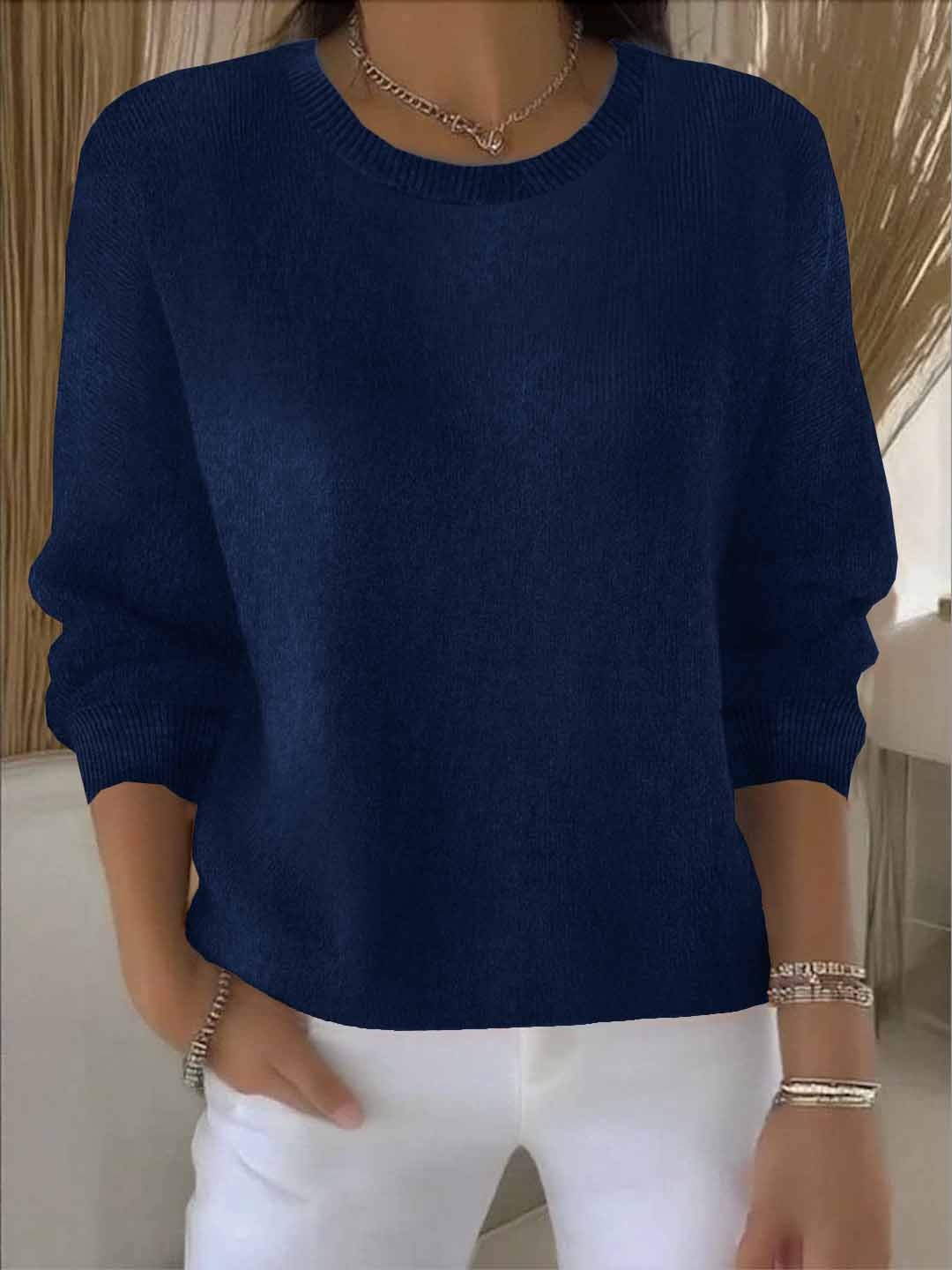 Relaxed Fit Everyday Knit Sweater