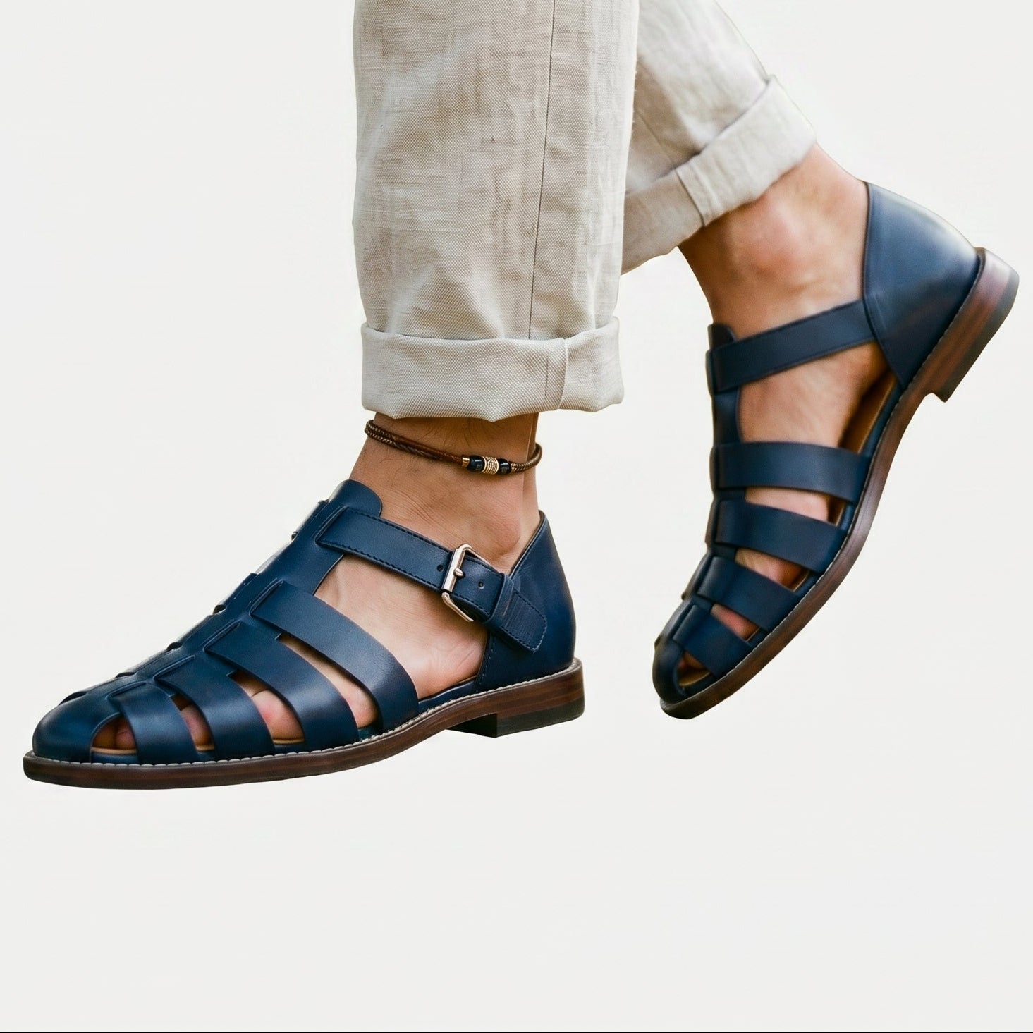 Ethan Men's Leather Sandals