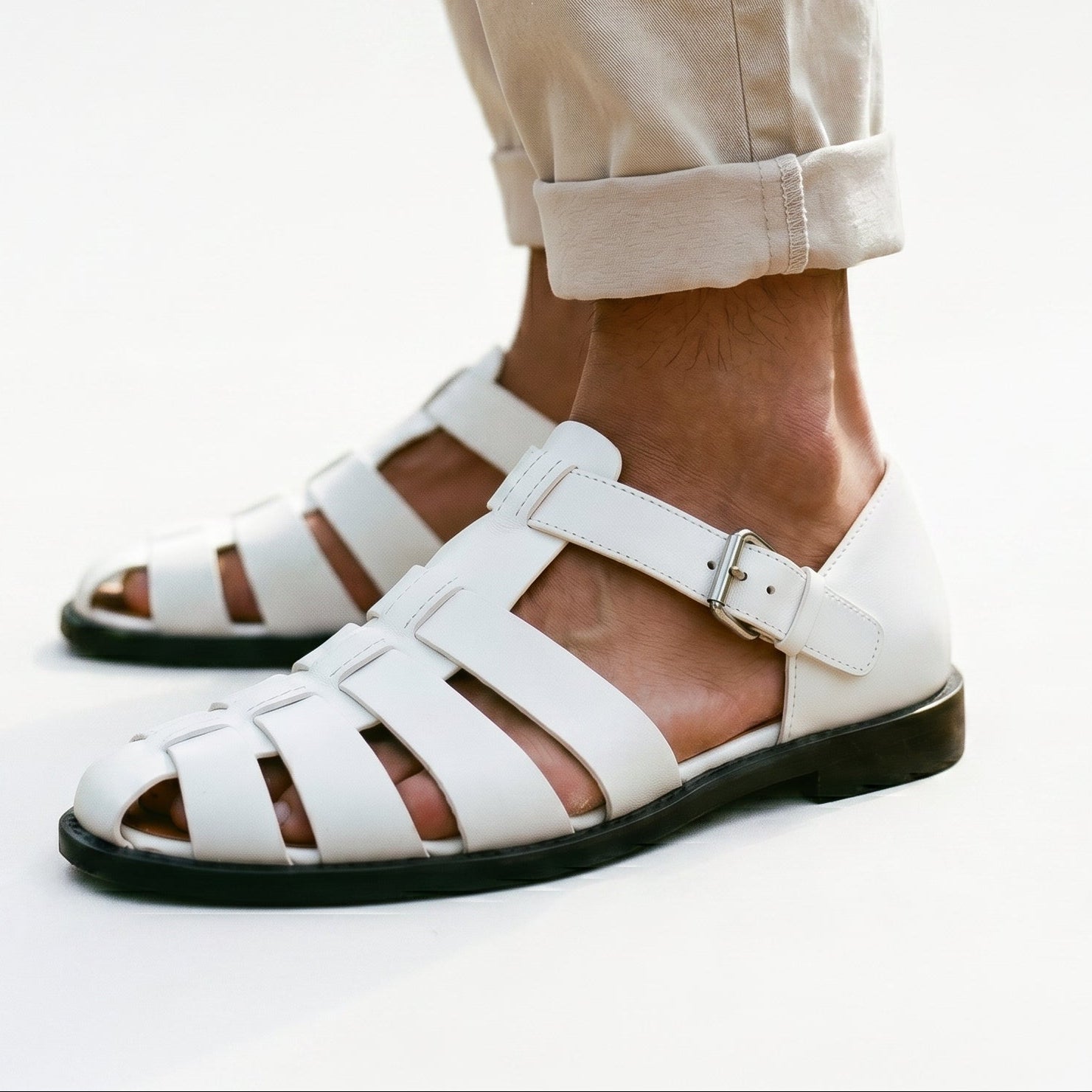 Ethan Men's Leather Sandals