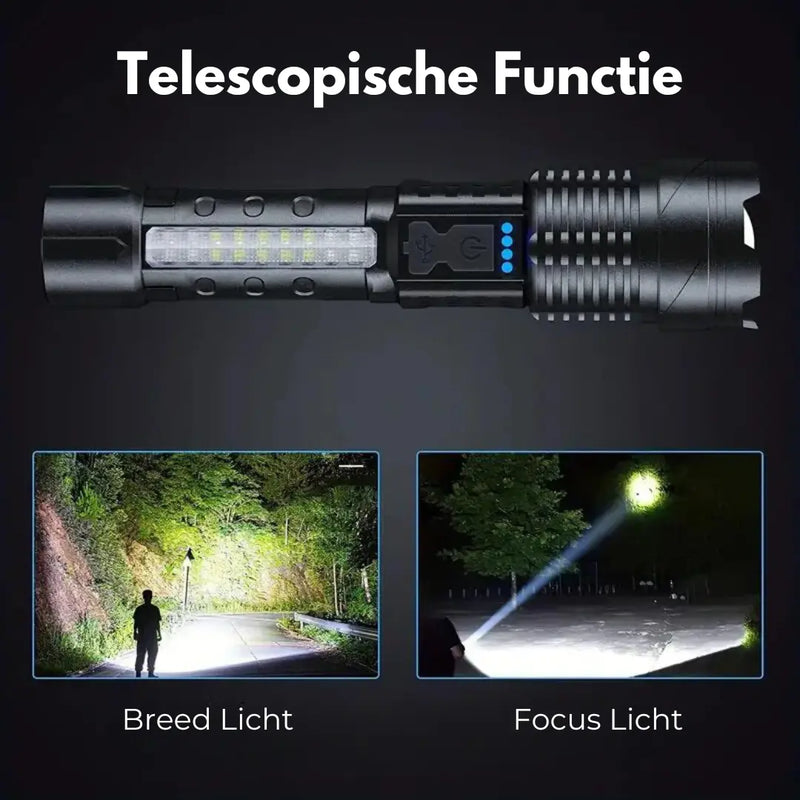 USB Rechargeable Tactical Military Flashlight