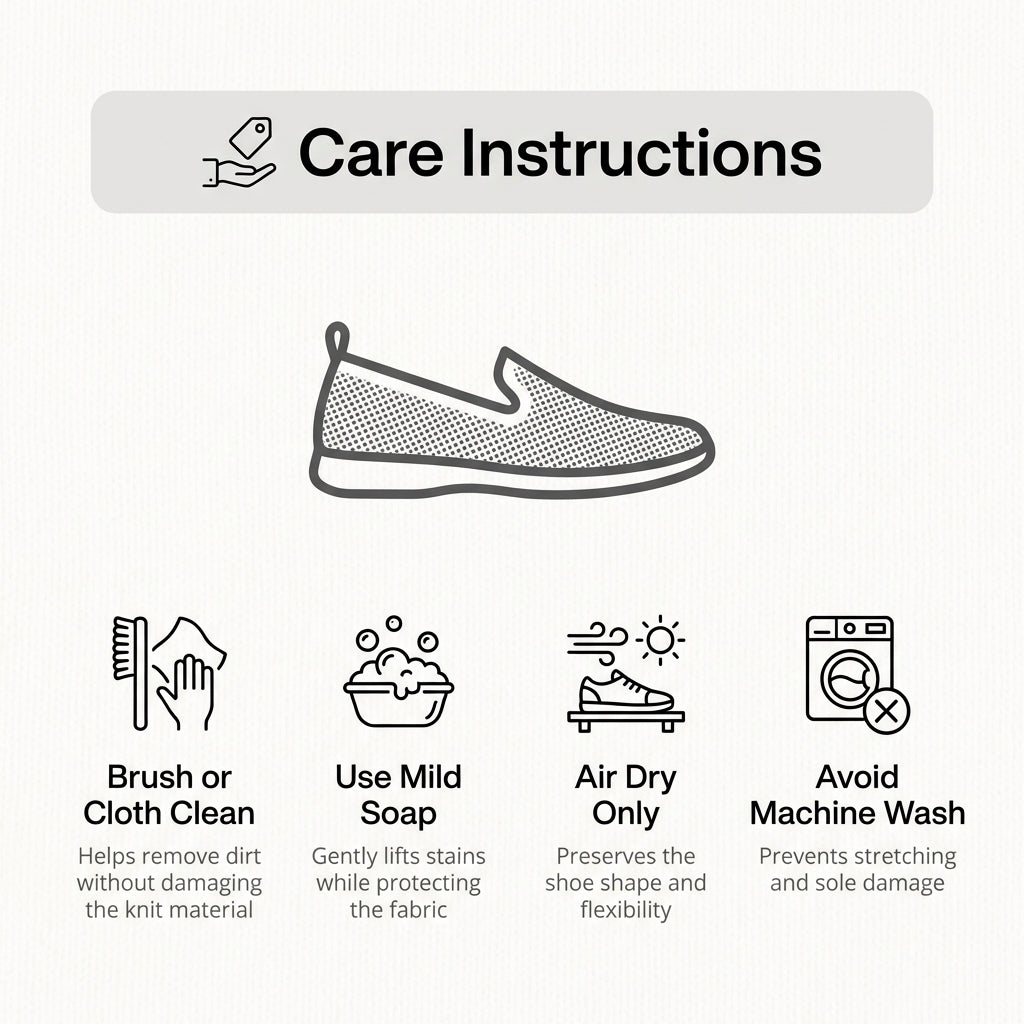 Lightweight Breathable Knit Slip-On Summer Flats