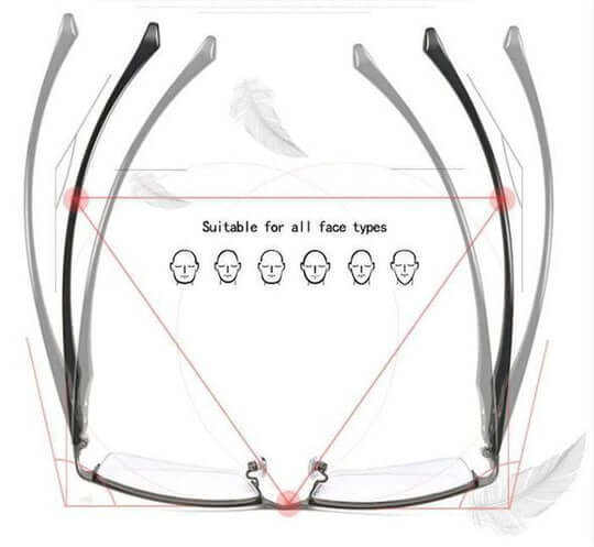Progressive Blue Light Blocking Glasses with Auto-Focus Lenses