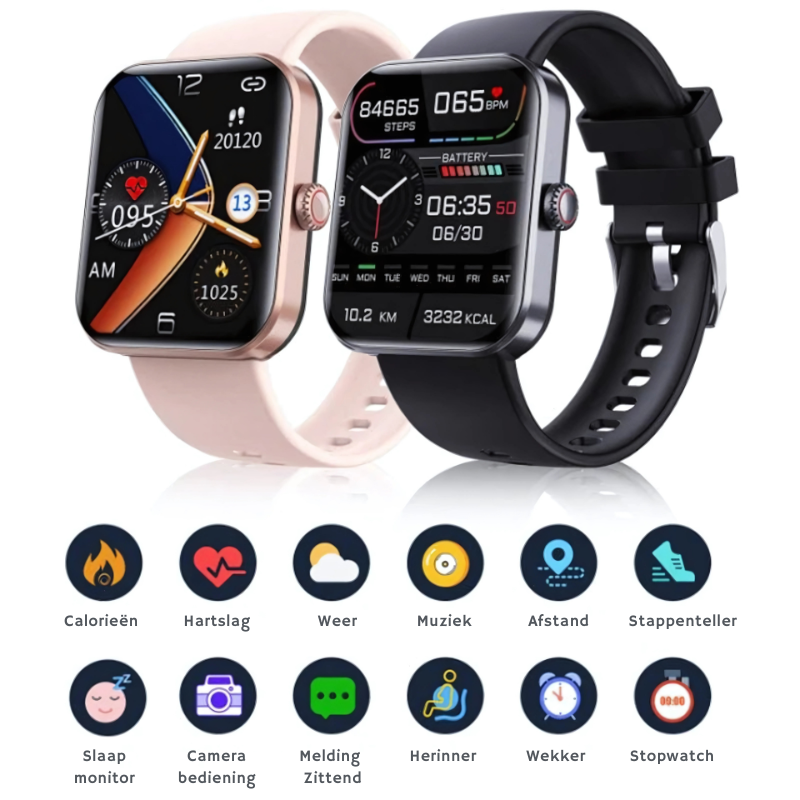 Smart Fitness Watch with Activity and Health Tracking