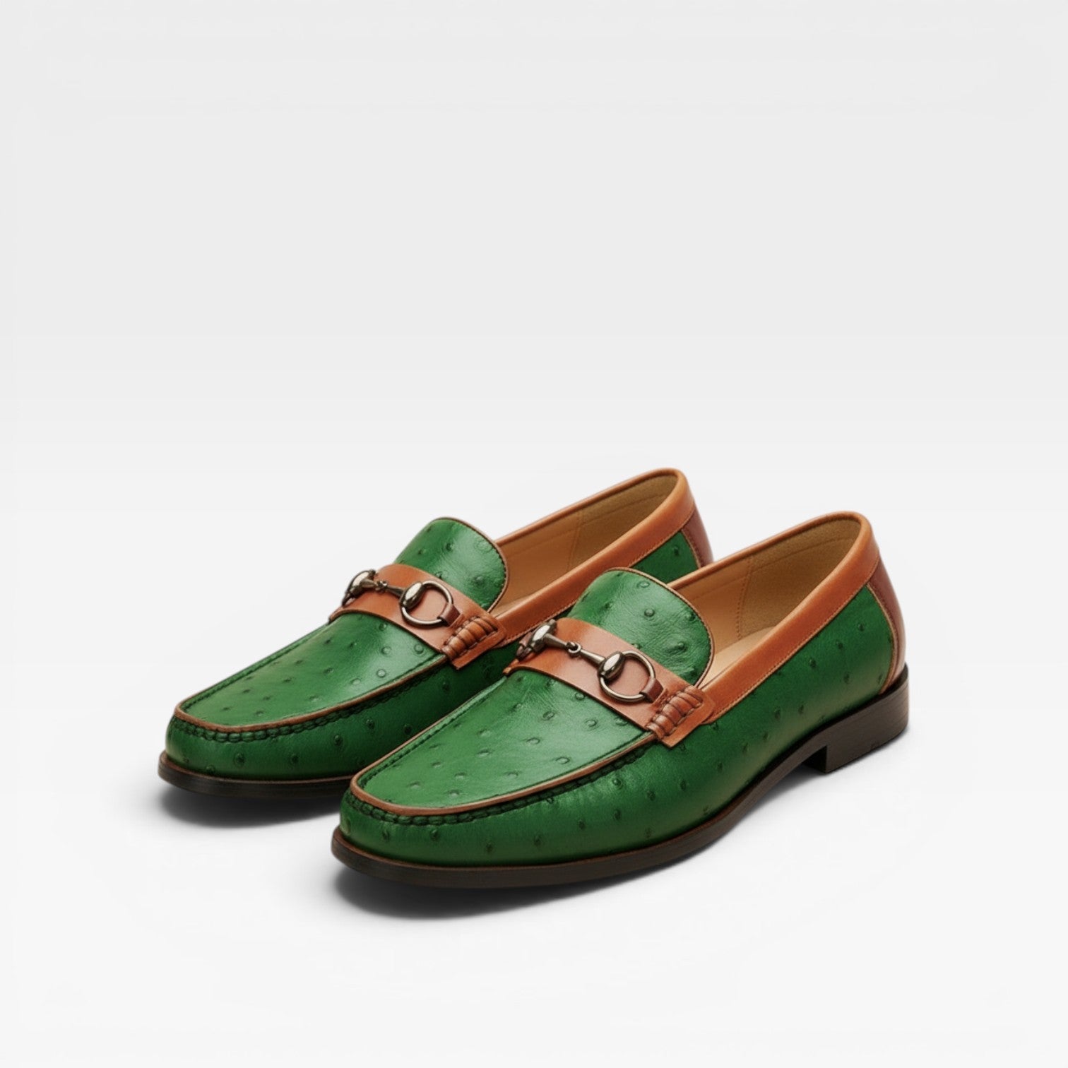 Genuine Leather Bit Loafers For Men