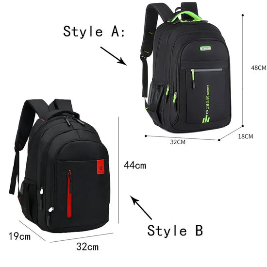 Waterproof Oxford Backpack with Multiple Compartments