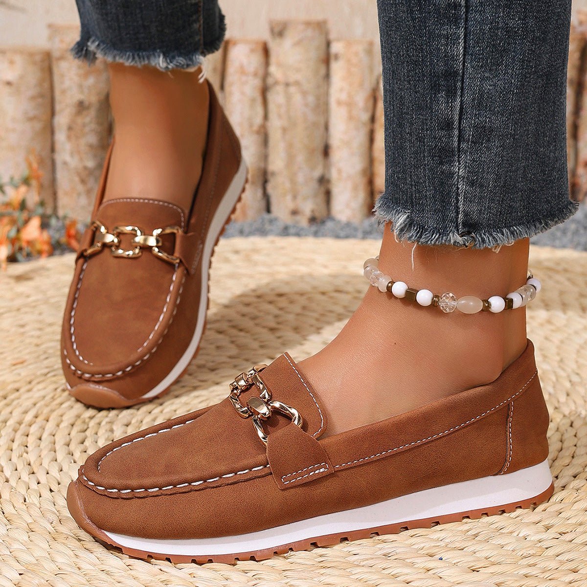 Women's Orthopedic Suede Loafers with Arch Support