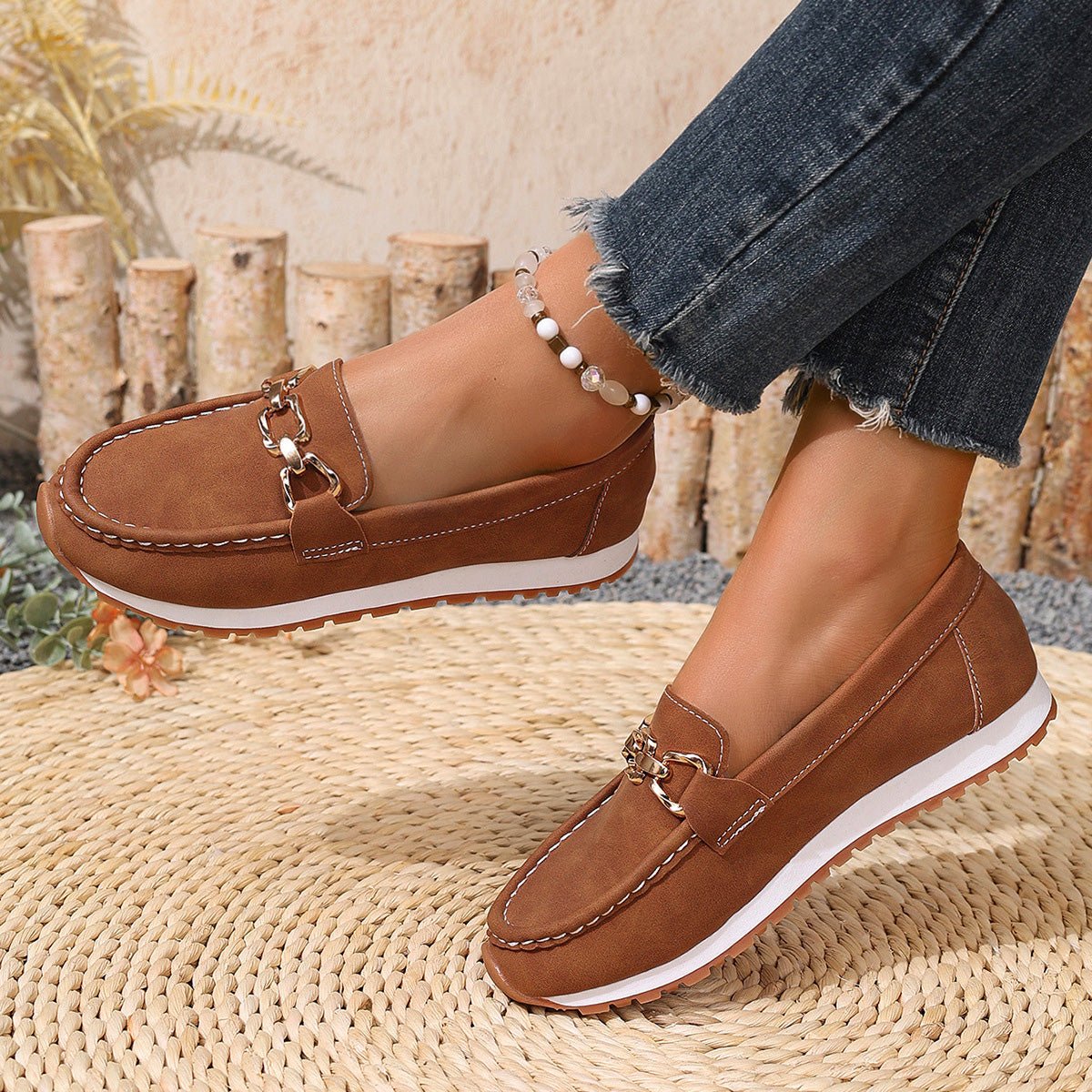 Women's Orthopedic Suede Loafers with Arch Support