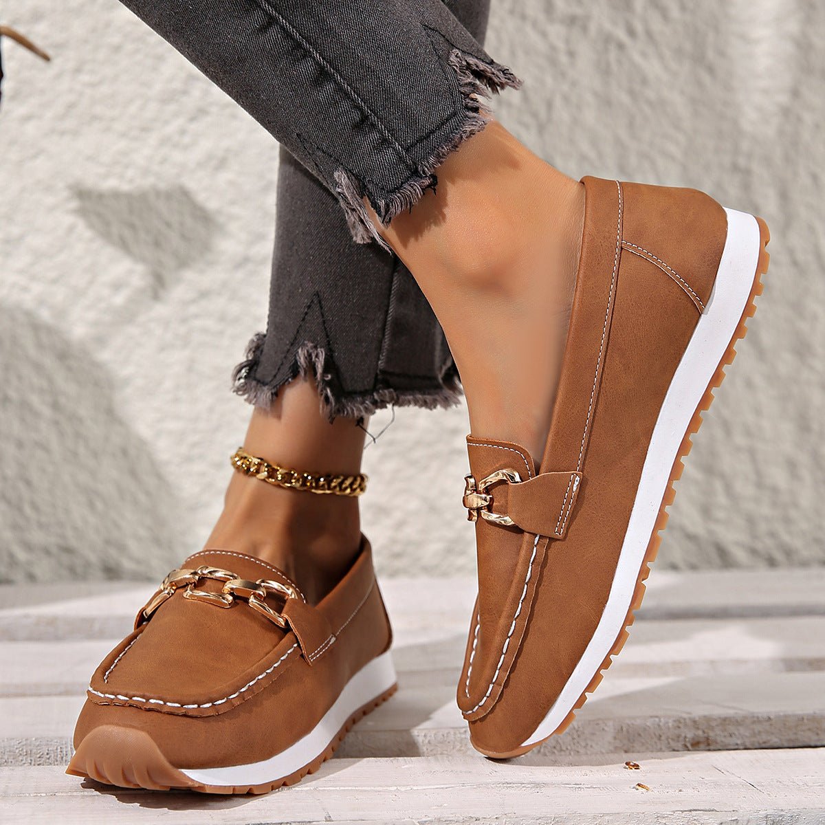 Women's Orthopedic Suede Loafers with Arch Support