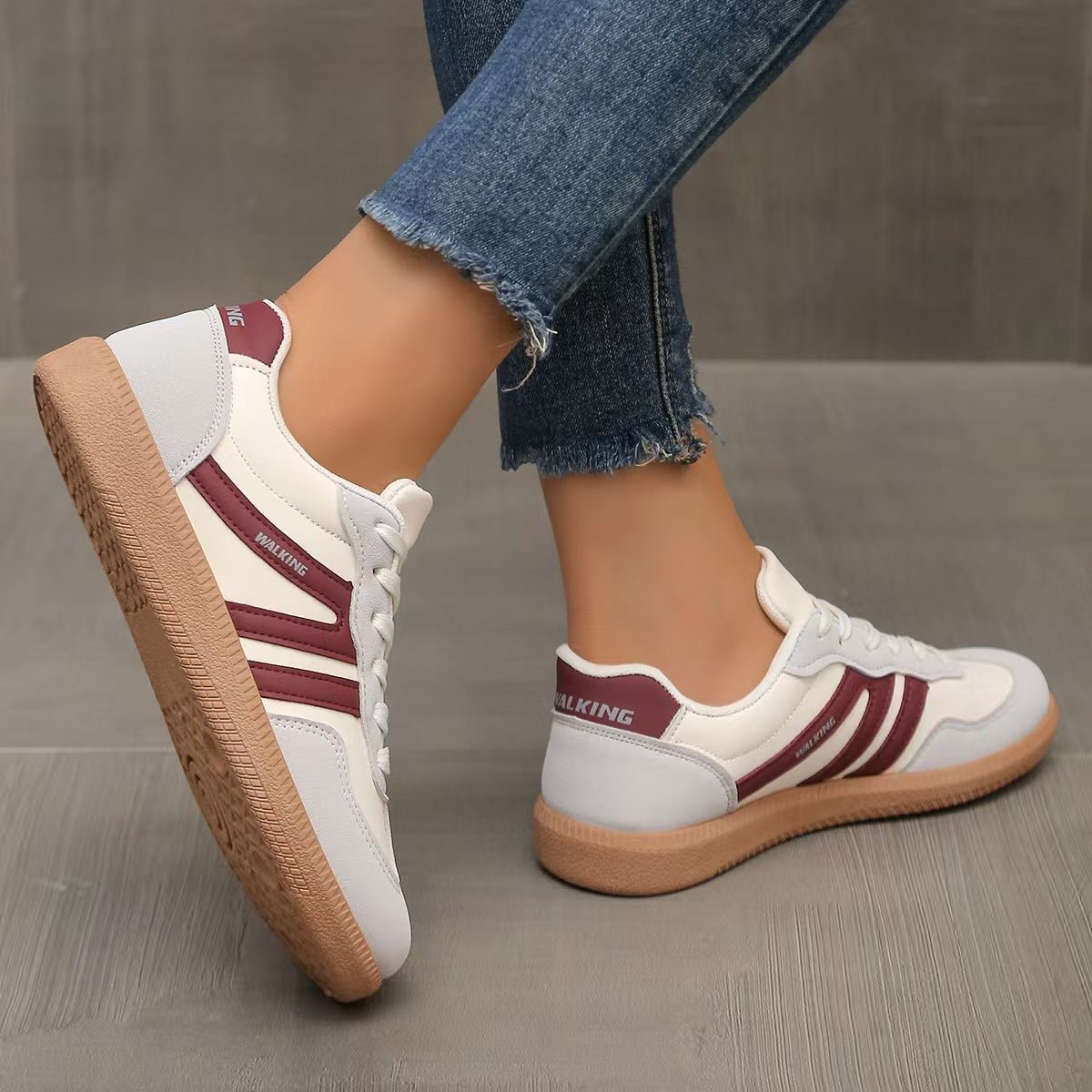 Wide Fit Suede Trainers with Everyday Comfort