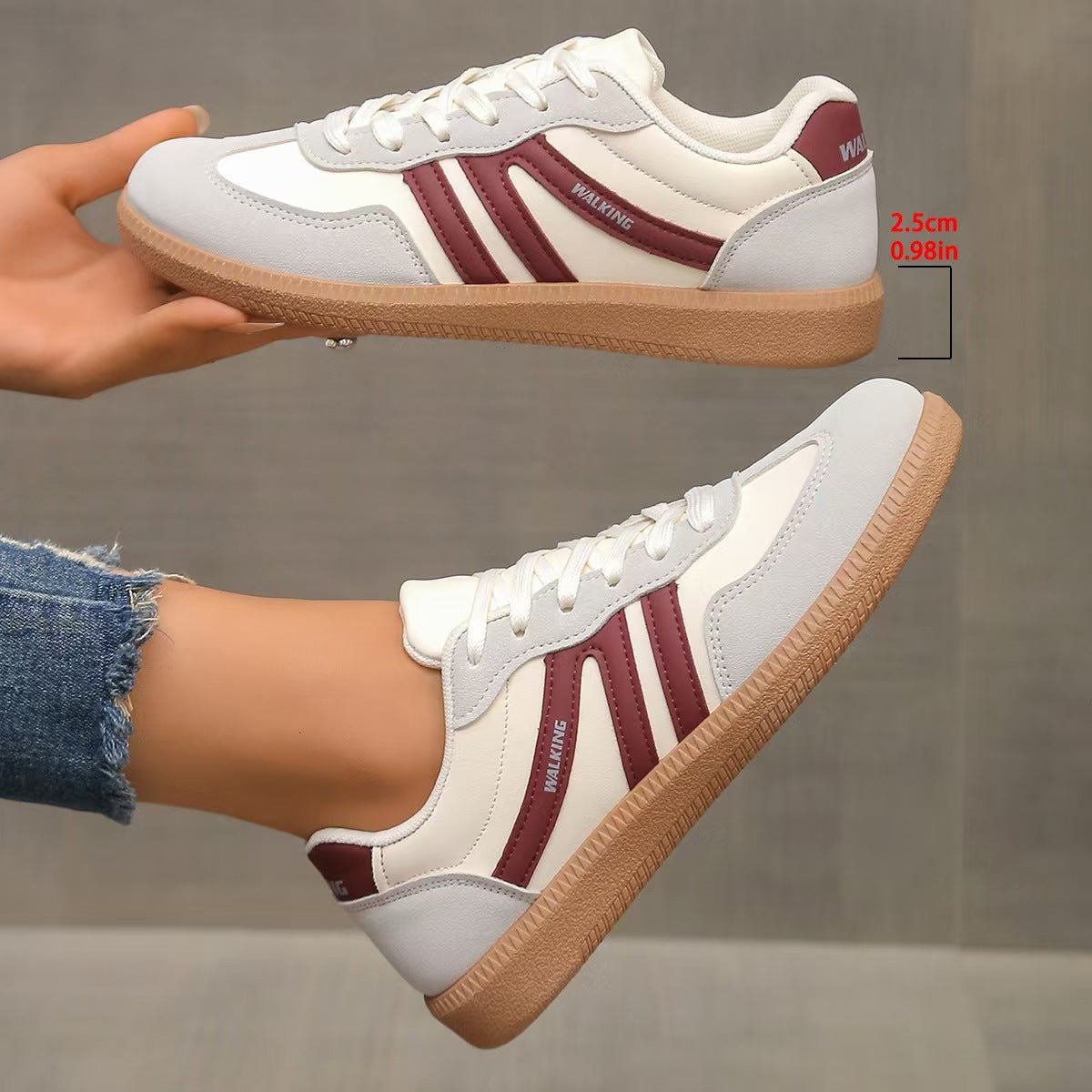 Wide Fit Suede Trainers with Everyday Comfort