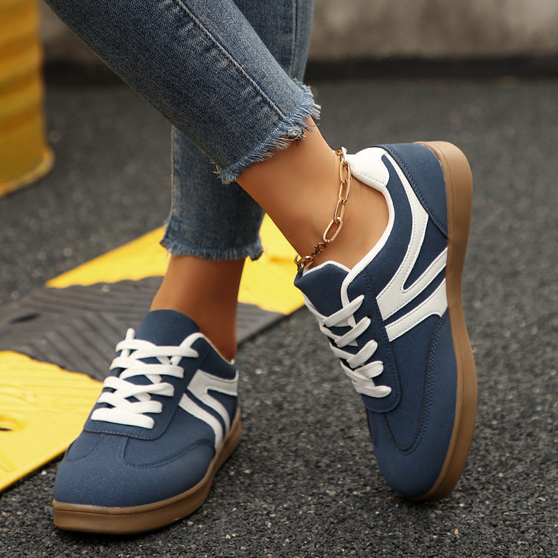 Wide Fit Lace-Up Supportive Sneakers