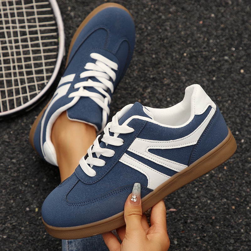 Wide Fit Lace-Up Supportive Sneakers