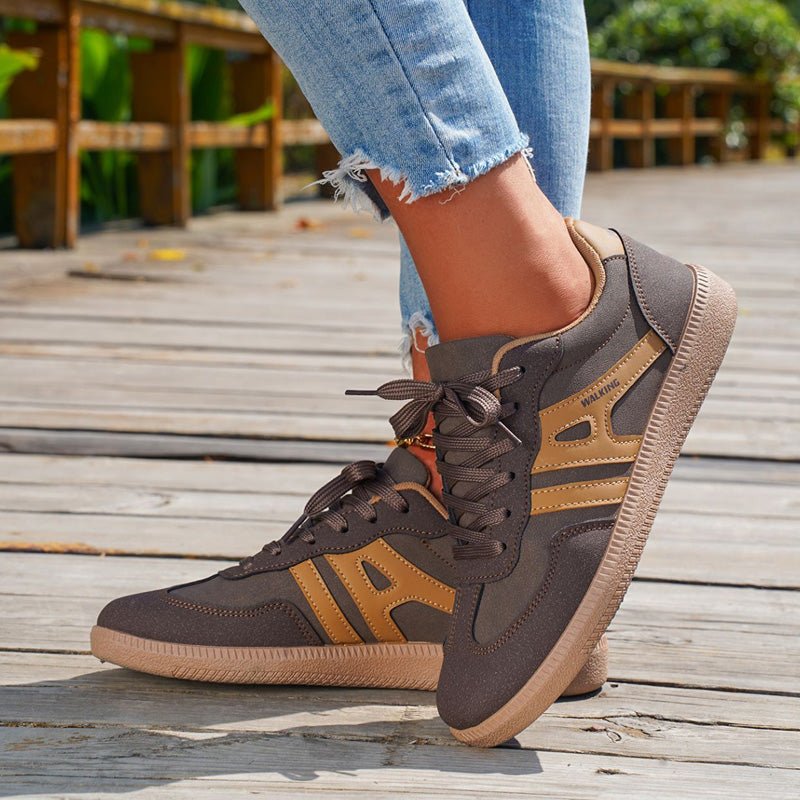 Retro Suede Trainers with Everyday Support