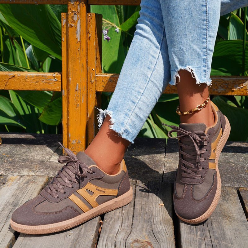 Retro Suede Trainers with Everyday Support