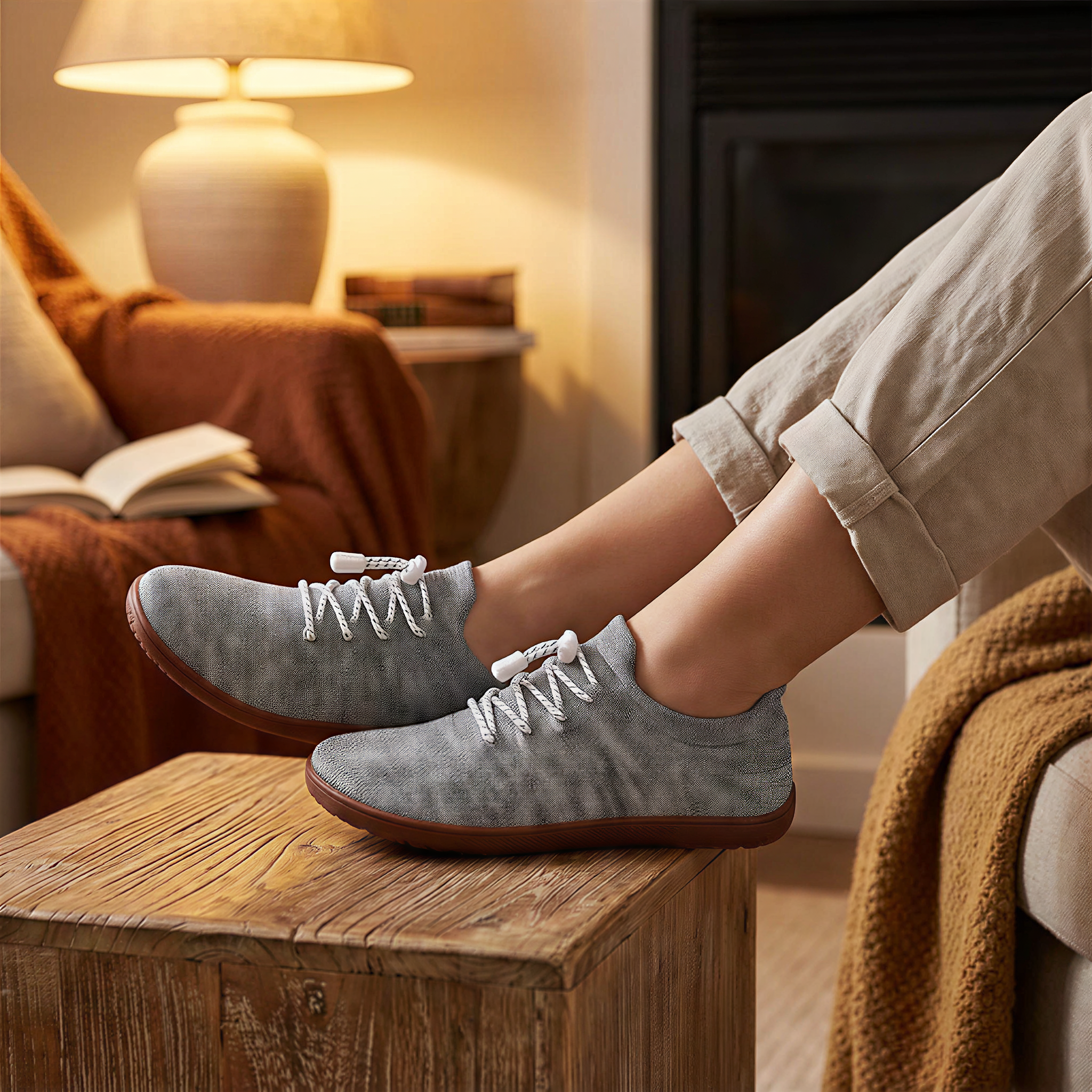 Knit Barefoot Sneakers With Flexible Sole