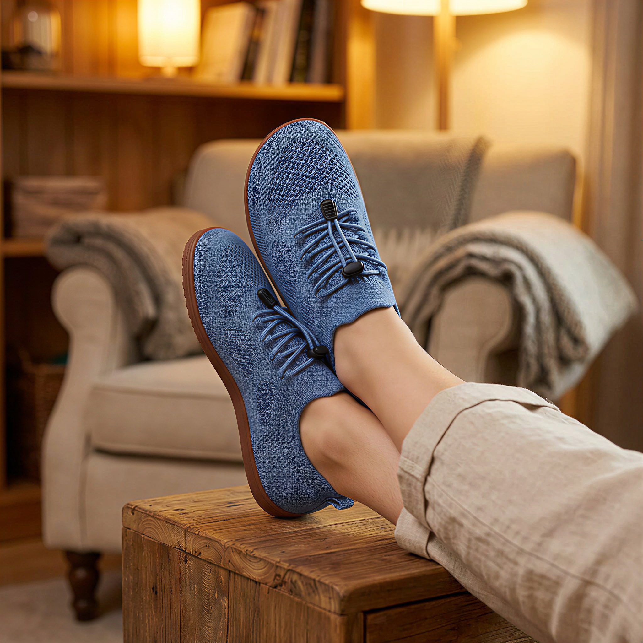 Knit Barefoot Sneakers With Flexible Sole