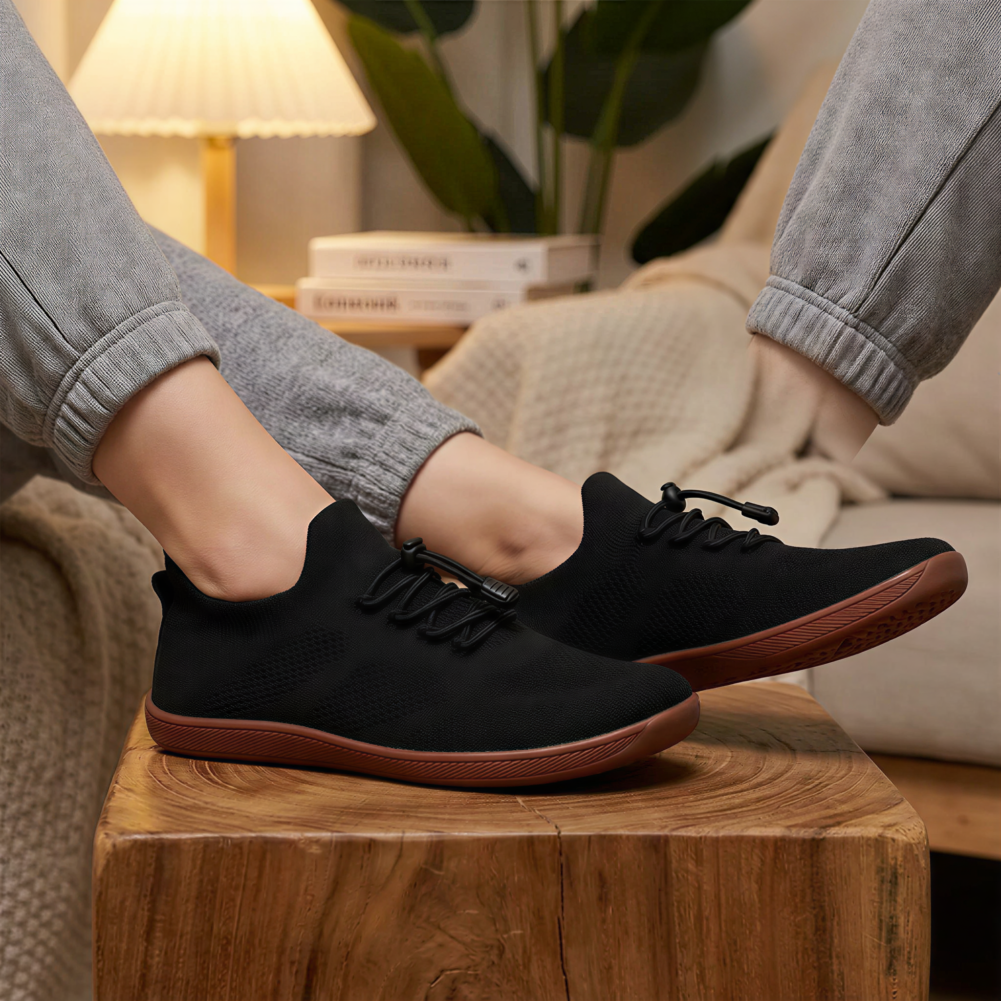 Knit Barefoot Sneakers With Flexible Sole