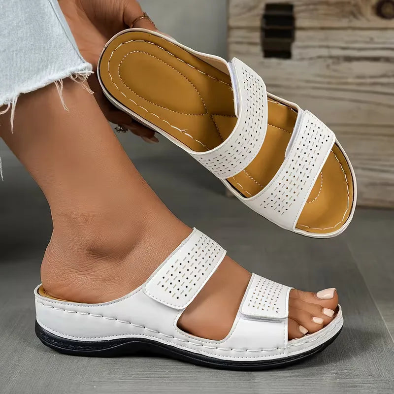Double Strap Orthopedic Sandals With Soft Cushioning