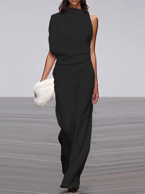 Sleeveless Wide-Leg Jumpsuit for Women