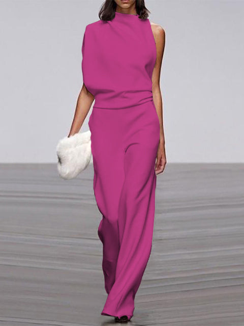 Sleeveless Wide-Leg Jumpsuit for Women