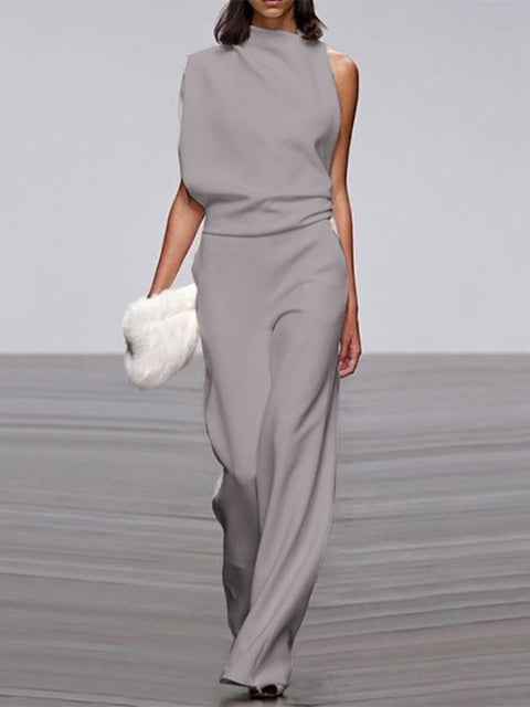 Sleeveless Wide-Leg Jumpsuit for Women