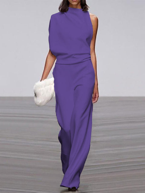 Sleeveless Wide-Leg Jumpsuit for Women