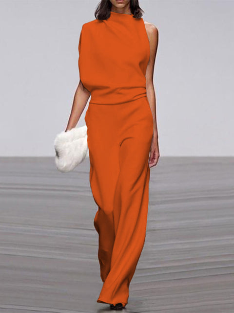 Sleeveless Wide-Leg Jumpsuit for Women