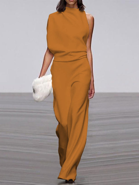 Sleeveless Wide-Leg Jumpsuit for Women