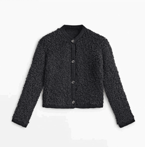 Teddy Style Open Front Overshirt