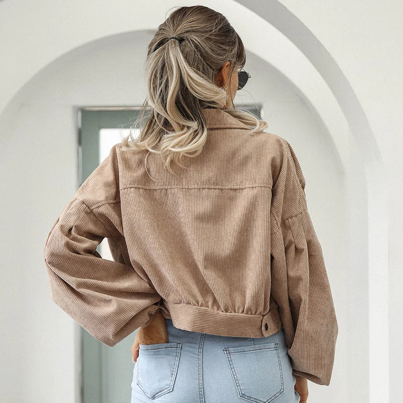 Serena Bellucci Cropped Corduroy Jacket
