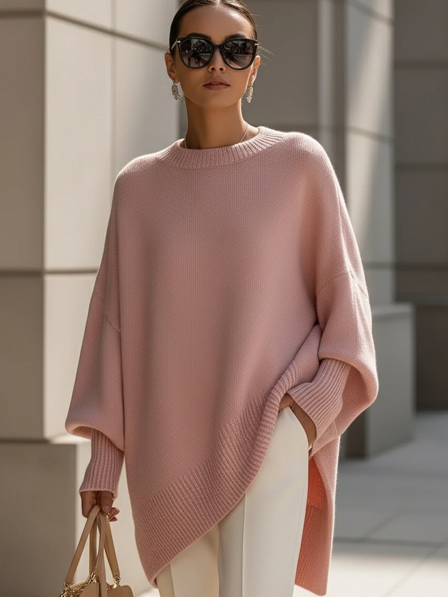 Luxe Oversized Drape Knit Sweater