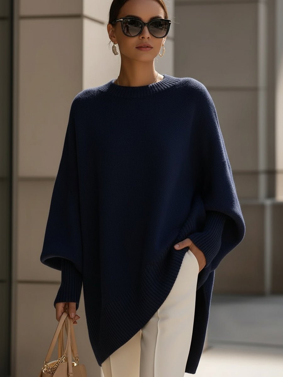 Luxe Oversized Drape Knit Sweater