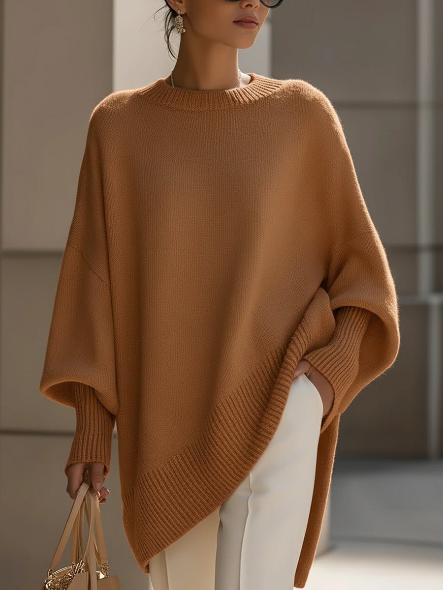 Luxe Oversized Drape Knit Sweater